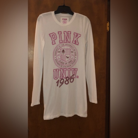 Victoria’s Secret PINK long sleeve nightgown size M - Picture 9 of 10